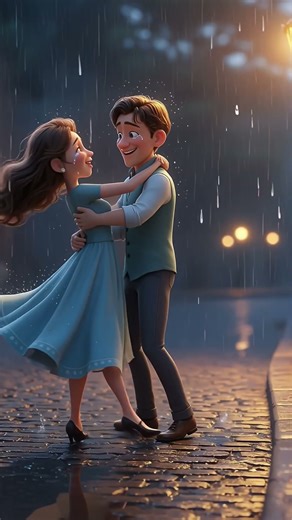 POV: Long Distance Was Worth It 🌧️❤️ #couple #animation #foryou #romance #shorts #favecouples