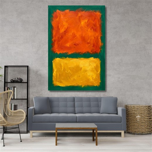 Mark Rothko Style Canvas Print, Abstract Expressionist Wall Art, Modern Minimal Painting, Color Field Wall Hangings - Etsy