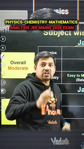 22nd JANUARY SHIFT JEE MAINS EXAM ANALYSIS 😲 #jeemains #jeeadvanced #iitjee #iitdelhi #VED