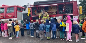 Negaunee Fire Departments educate Lakeview Elementary students on fire prevention