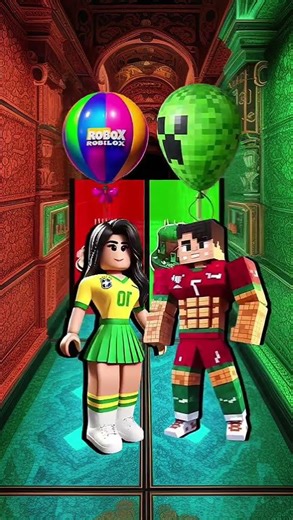 Minecraft Vs Roblox 🎮 Ronaldo vs Georgina