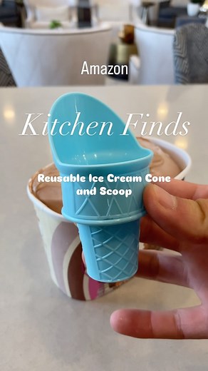 Ryan on Instagram: "Amazon Kitchen Finds! Comment “Ice Cream” and I’ll send you a link, or find this linked in my bio under “Kitchen Finds” by tapping on MY ST0REFR0NT These reusable ice cream cones have built in scoops making it easier to enjoy your favorite ice cream! #amazon #amazonfinds #amazonmusthaves #icecream #icecreamlover #frozentreats #scoop #icecreamcone #cone #momhacks Amazon, amazon finds, amazon must haves, ice cream, ice cream lover, frozen treats, scoop, ice cream cone, cone, mo