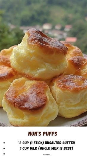 Delicious Nun's Puffs Recipe for Sweet Popovers