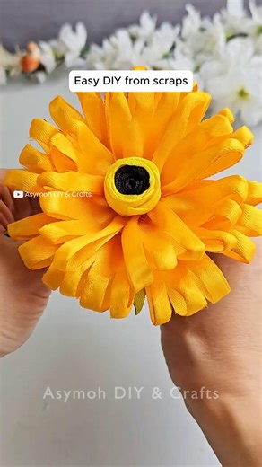 🖐Don't throw away ribbon scraps, make this instead #diy #crafts #homedecor