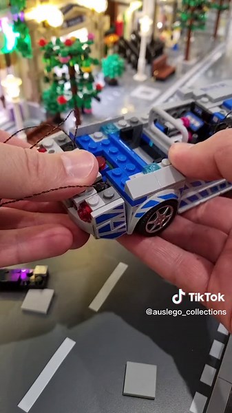 Building a LED-Lit LEGO Nissan Skyline GTR R34: Fast and Furious