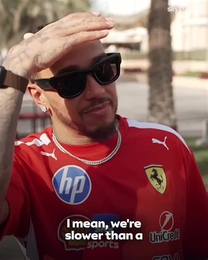 Lewis hamilton interview with Sky Sport F1 #Ferrari #f1 #lewishamilton #fyp #f1testing