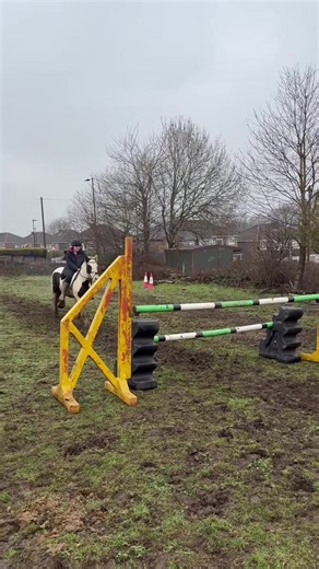 First proper bareback jump since last summer 🤭summers round the corner 😝 #bronkinghorse #horseforsale #horsesforsaleuk #foryou #equestrian