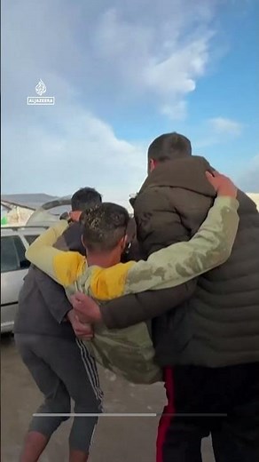 Video shows Israeli strike hitting displacement camp in Gaza | AJ #shorts