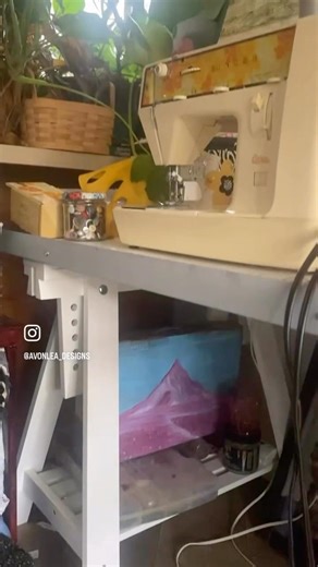 Paint a sewing pattern box with me #art #painting #shorts