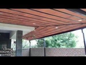 Terracotta tile roofing; Clay tile roofing; car shed; car port; kerala style roofing; portico shed;
