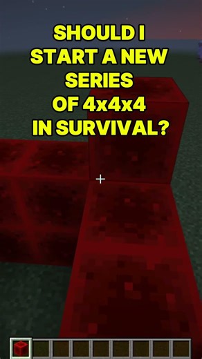 Building a Cube Out of Every Minecraft Block: Day 30– Block of Redstone #shorts #minecraftshorts