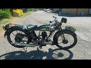 1928 BSA S28 500 SINGLE FLAT TRACKER FOR SALE. WALK ROUND AND START UP.