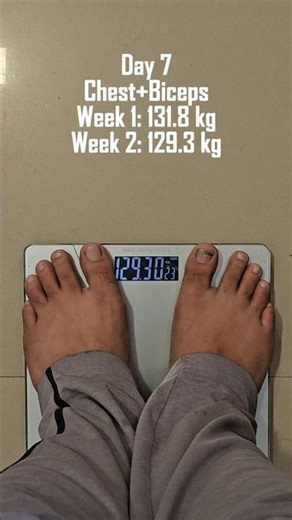 Day 7. Chest & Biceps.No finish line. Only consistency.