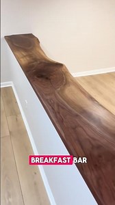 Transforming a basement with a stunning live edge walnut countertop! 🪵✨ #constructionhacks