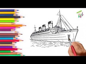 Titanic Drawing for Beginners | How to draw titanic Step by Step | Follow my drawing #drawing #art