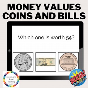 Boom Cards™ Money Values: Bills and Coins