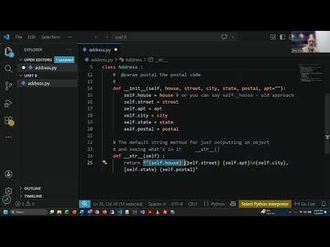Python - Unit 9 - Exercise Completion - Intro to Objects and Classes - Spring 2026