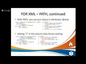 SQL XML Modes - RAW, AUTO and PATH