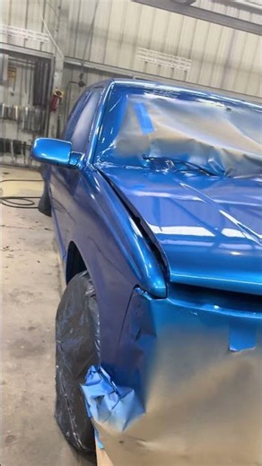 93’ Silverado paint job Finished.. #automobile #detailing #chrome