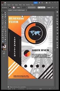 Design a Professional Flyer in Minutes! | Illustrator Tutorial