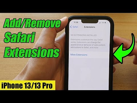 iPhone 13/13 Pro: How to Add/Remove Safari Extensions