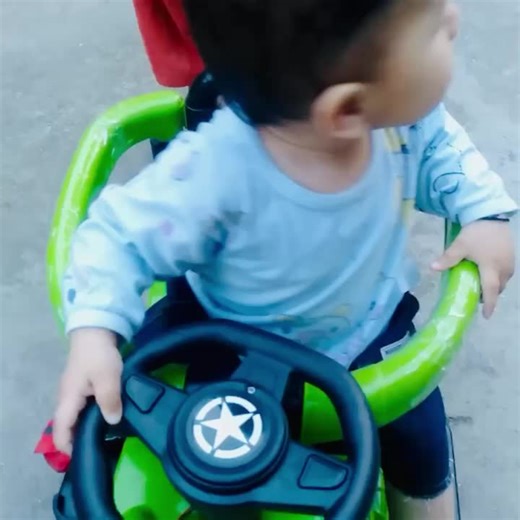 HAPPY LITTLE CUSTOMER  ✅ Baby Handle system musical tolo car in green colour 癩 #Pooza_Dhakal  Thanks for shopping at "COZYKID’S". We hope to have the pleasure of doing business with you in the future.  | CozyKid's | Facebook