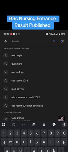 CEE BSc Nursing Entrance Result 2082 Published . #bscnursing #entrance #result #cee #collegeinfonepal