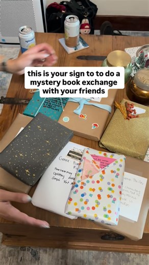 Wrap em up, write the genre, a brief synopsis, then play white elephant with em. One of my beautiful friends upped the ante and did a trivia with the books we read through the year to make it more interesting. Merry Christmas! | OCFeed