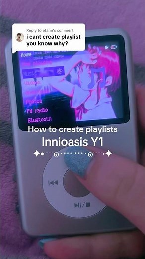 How to create playlists on the Innioasis Y1 #digitalaudioplayer #tutorial #mp3player #offline music