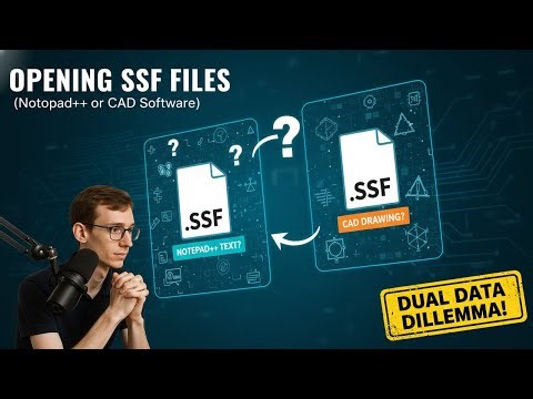 Opening SSF Files (Notepad++ or CAD Software)