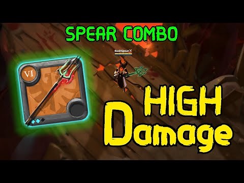 High DAMAGE Spear Combo | Corrupted Dungeons | Trinity Spear PvP | Albion Online - N°43