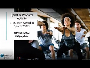 BTEC Tech Award in Sport (2022) - December 2022 FAQ update