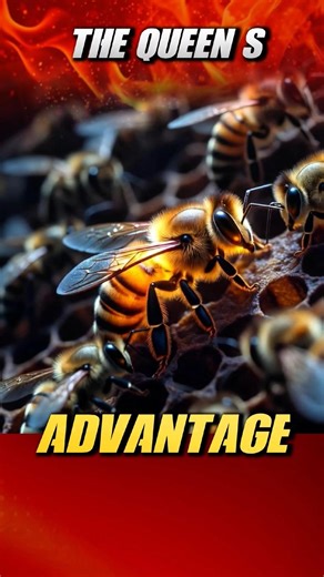 Queen Bee Lives YEARS While Others Die in WEEKS?! The Shocking Reason #funfact #facts #bee