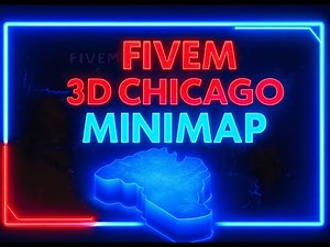 RED & BLUE 3D Chicago Minimap for FiveM (Only $5.99 Each) | Satellite Style Map