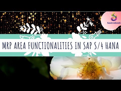 MRP Area Functionalities in SAP S4 Hana