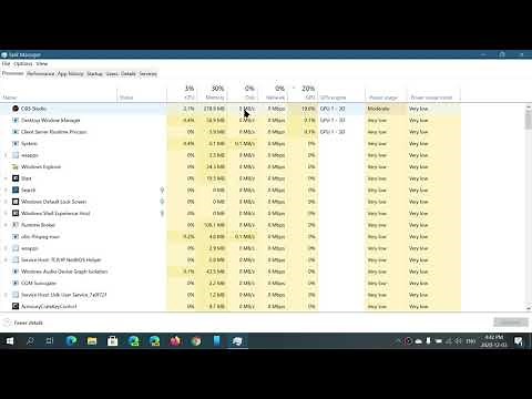 Windows 10 Task Manager Part 2 Overall numbers and how to customize top columns