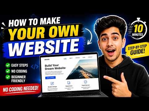 How to Make Your Own Website in 2026 (Step-by-Step Beginner Guide)