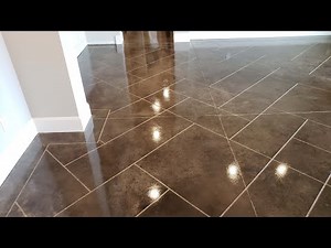 How to Dye and Urethane Concrete Floors