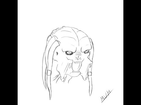How to draw a Yautja/Predator (Tutorial)