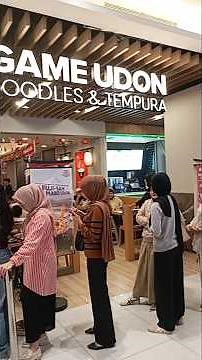 Marugame Udon Bekasi Indonesia 🇮🇩 | Japanese Udon Noodles Worth the Wait? Long Queue Experience