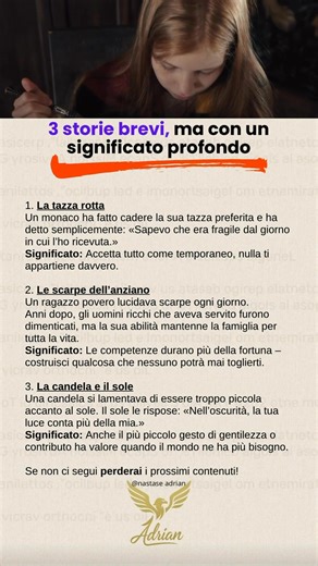 68K views · 507 reactions | 3 storie brevi, ma con un significato profondo | Nastase Adrian | Facebook