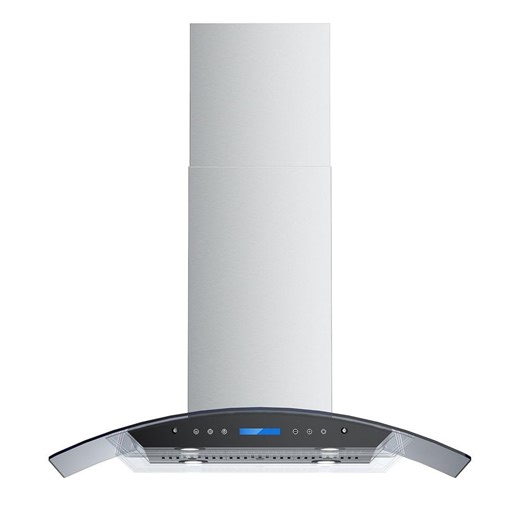 Reviews for INATECK 36 in. 900 CFM Ducted Island Range Hood with Remote, Touch Control LCD, Long-Term Warranty in Stainless Steel with Glass | Pg 1 - The Home Depot