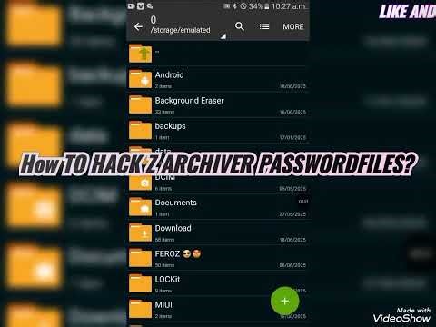 How to hack zarchiver password files