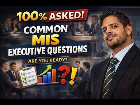 100% Asked Common MIS Executive Interview Questions & Answers For Freshers | MIS Executive Cracker