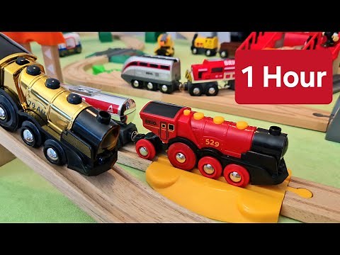 See when we build and play with trains and locomotives
