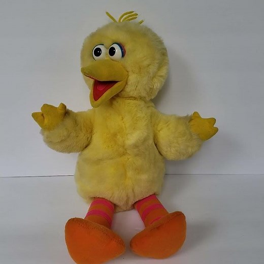 VTG 1996 Tyco Sesame Street Playtime Big Bird Toy Plush Peekaboo 16”