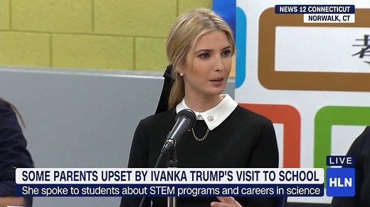 111K views · 871 reactions | Some parents of a Connecticut high school were upset when first daughter Ivanka Trump made an unannounced visit to the school | HLN | Facebook