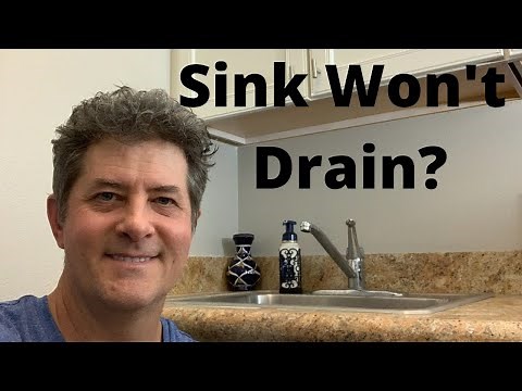 Sink Won't Drain? Here's The Fix!