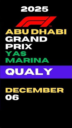 🏎️ 2025 Formula 1 Abu Dhabi GP | Qualy Race Results | #AbuDhabiGP, #f1,