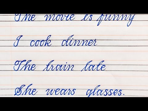 Fourlines practice/ cursive writing practice in fourlines/ cursive writing tutorial a to z #ballpen